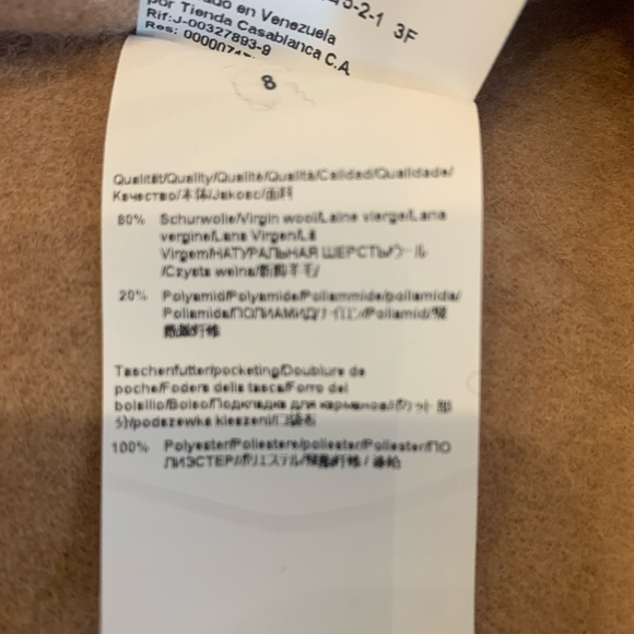 **SOLD** Boss Hugo Boss Single-Breasted Coat - Picture 7 of 7